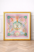 Framed Silk Scarf ALOHA
