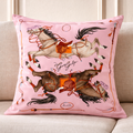 Silk Pillow DANCING HORSES