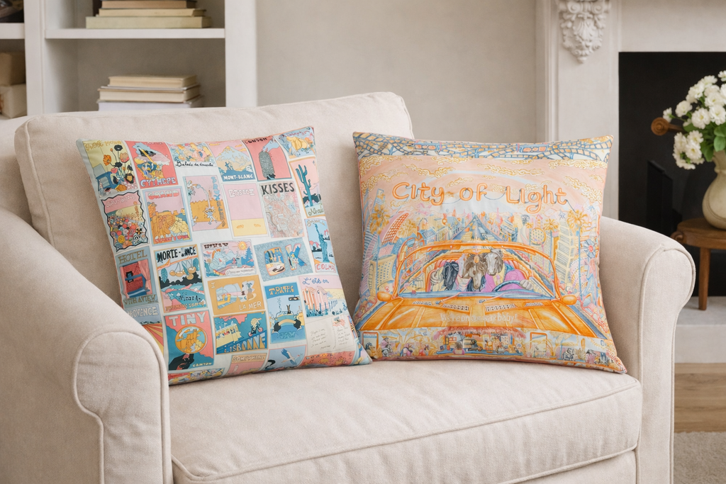 Silk Pillow CITY OF LIGHT